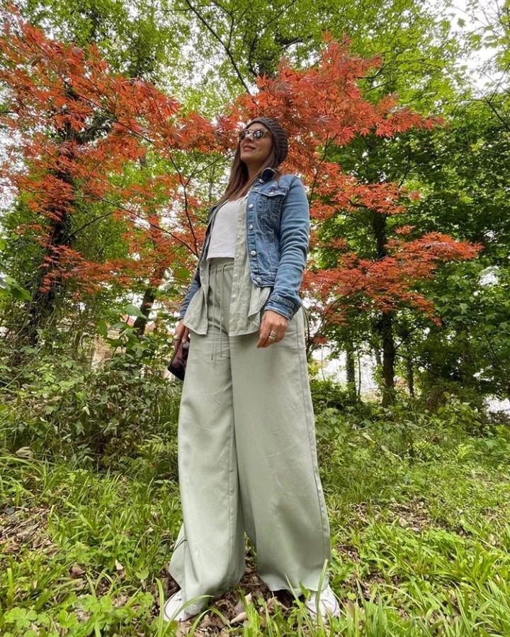 تیپ خاص سحر دولتشاهی در جنگل/عکس