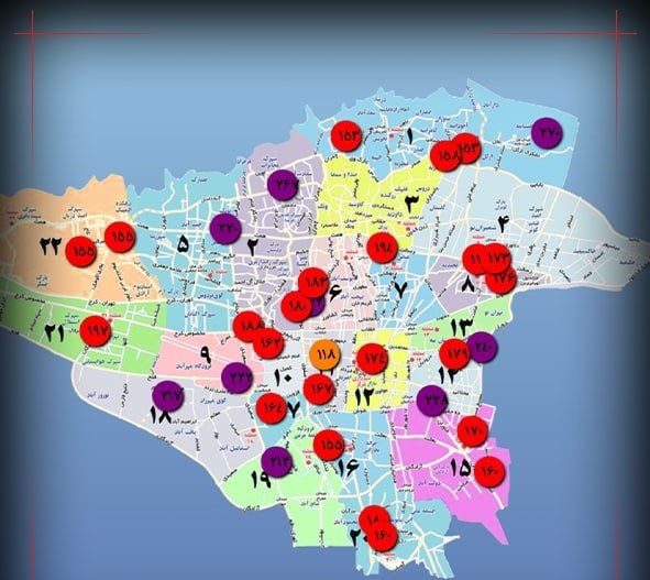 آسمان تهران در وضعیت قرمز / وضعیت آلودگی هوا در مناطق مختلف پایتخت آسمان تهران در وضعیت قرمز / وضعیت آلودگی هوا در مناطق مختلف پایتخت