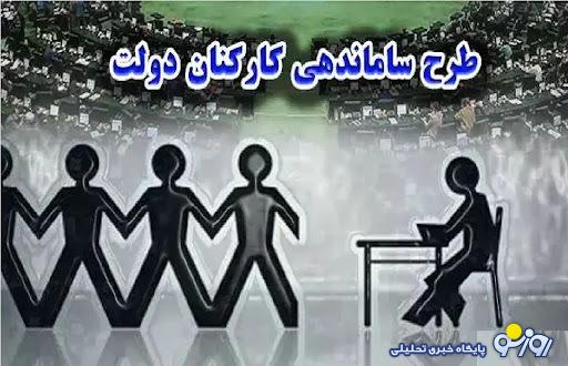 خبر مهم از طرح ساماندهی کارکنان دولت امروز چهارشنبه 1 اسفند خبر مهم از طرح ساماندهی کارکنان دولت امروز چهارشنبه 1 اسفند
