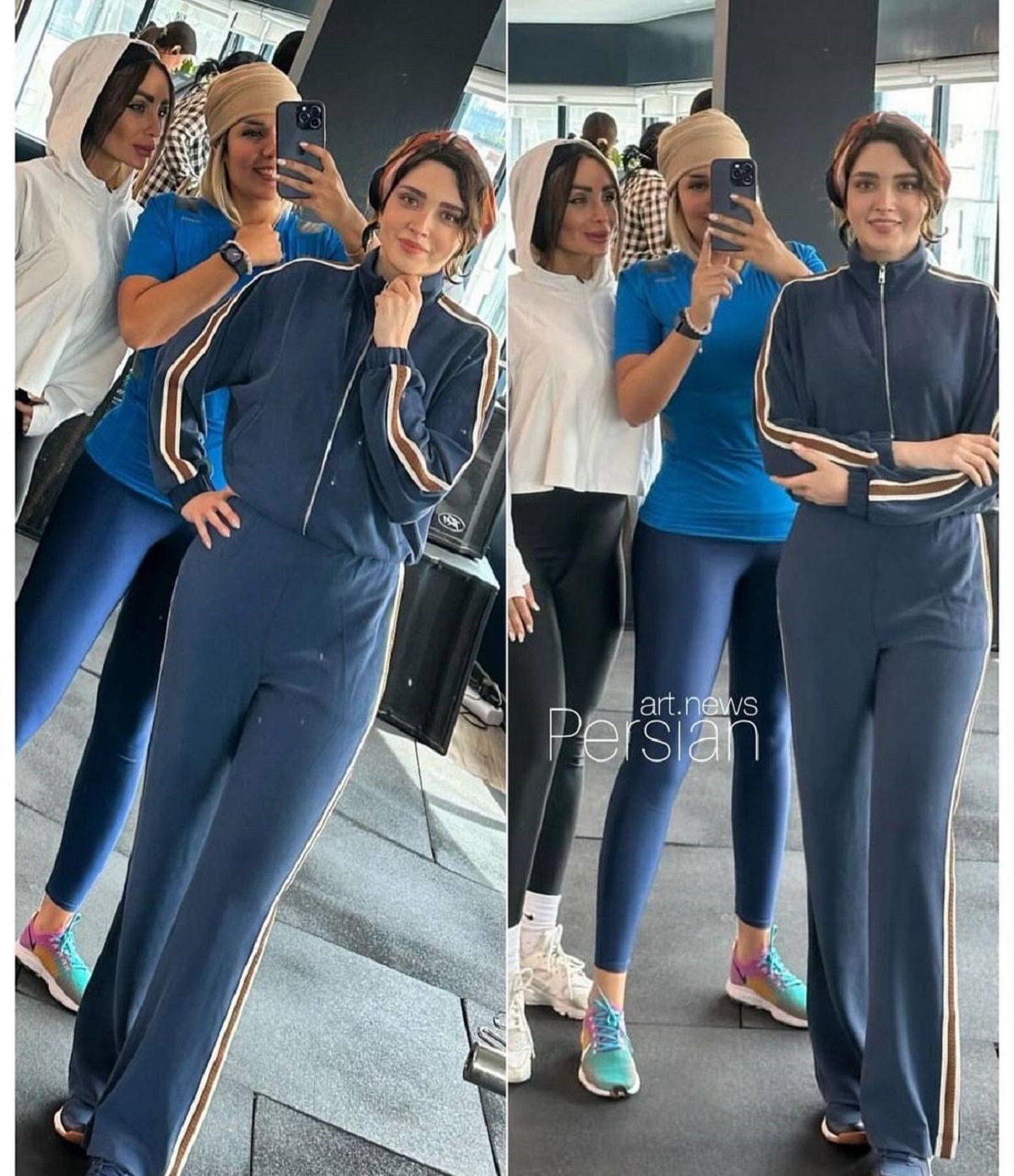 جنجالی شدن عکس جذاب بهنوش طباطبایی با مربی اش جنجالی شدن عکس جذاب بهنوش طباطبایی با مربی اش