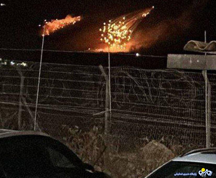 تصاویر هولناک از بمبهای فسفری در آسمان لبنان تصاویر هولناک از بمبهای فسفری در آسمان لبنان