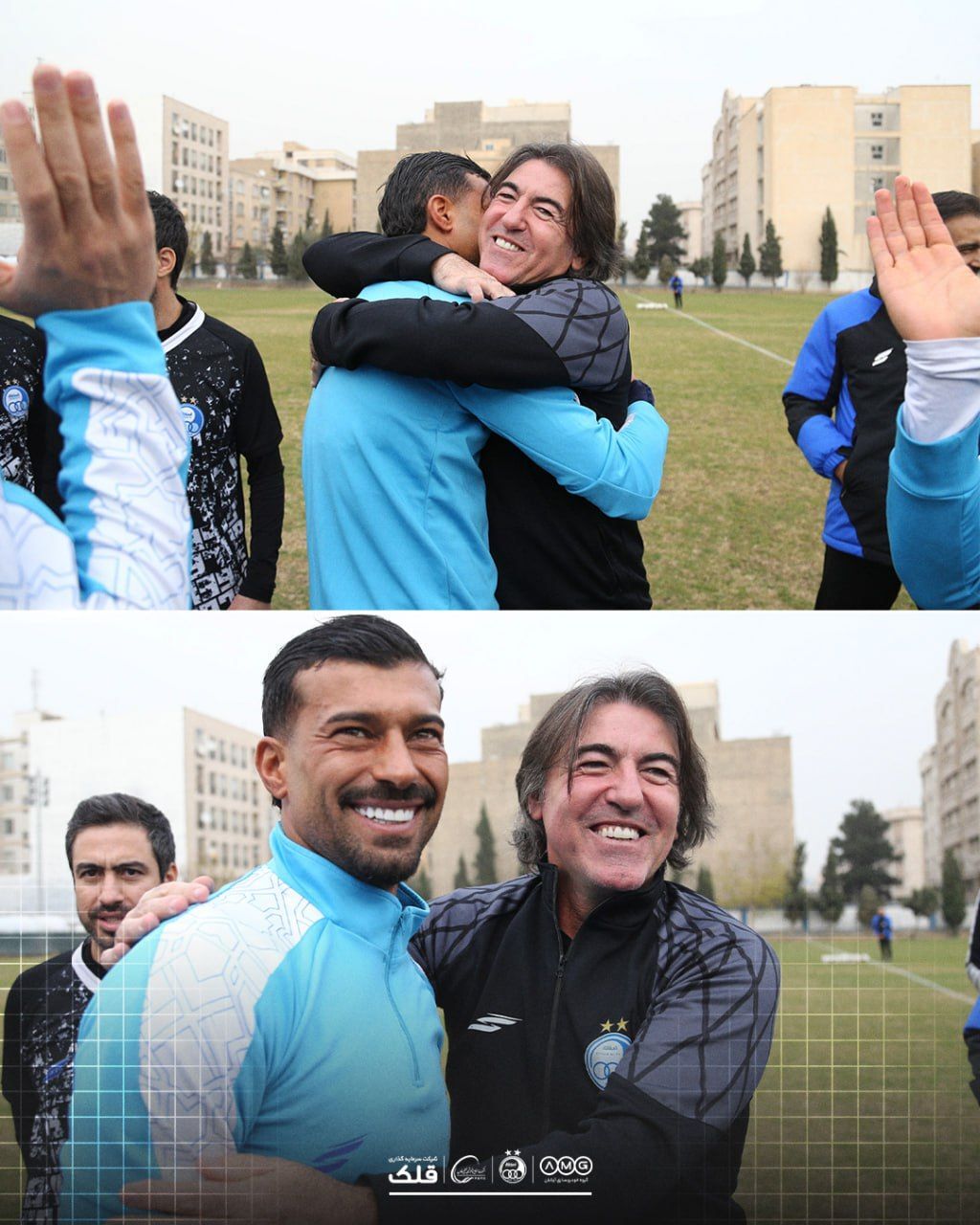 عکس|  مراسم آشتی‌کنان ساپینتو و رامین رضائیان بعد از حاشیه بزرگ