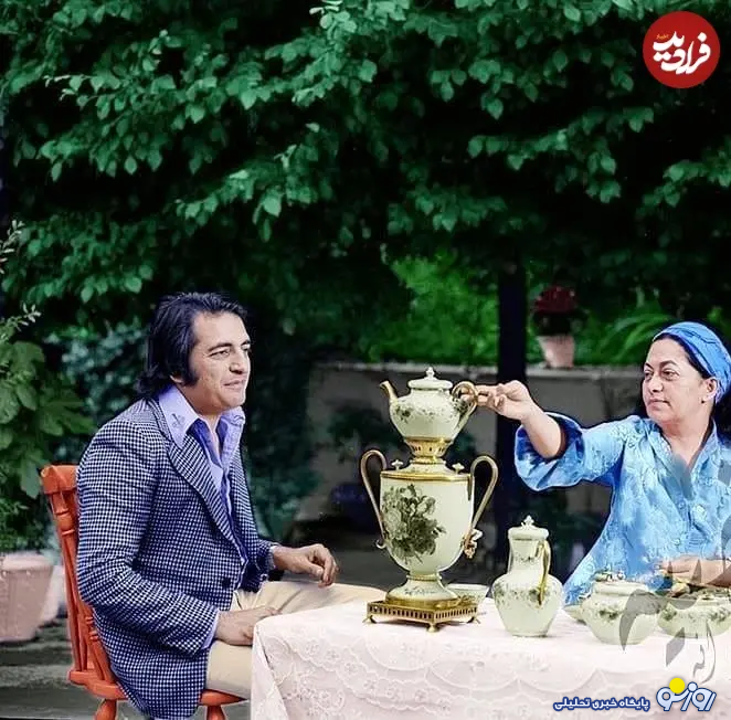 مرضیه و ریختن چای برای خبرنگار!