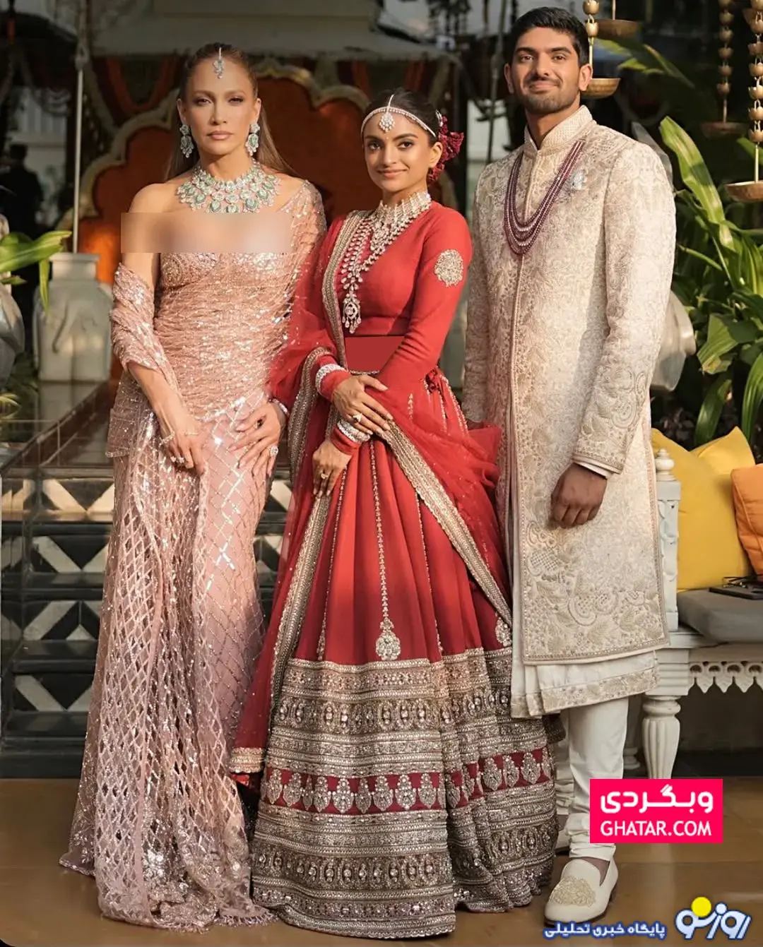 جنیفر لوپز  در لباس سنتی هندی!